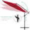 Best Choice Products 10ft Offset Hanging Outdoor Market Patio Umbrella w/ Easy Tilt Adjustment